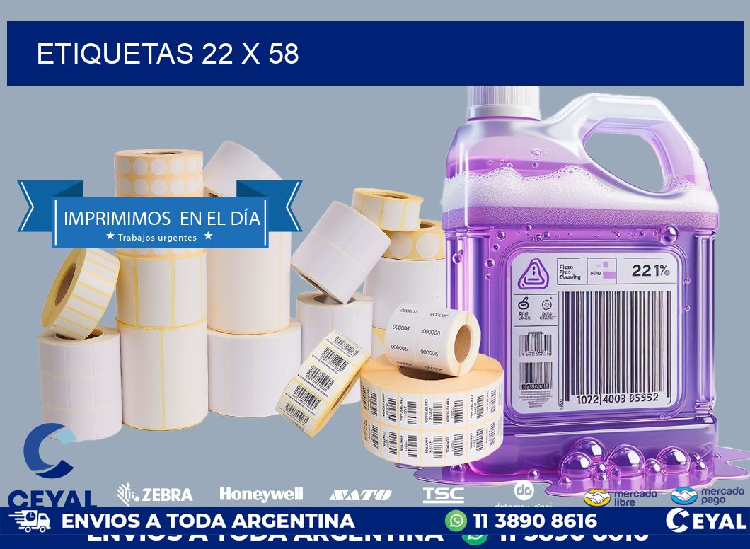 ETIQUETAS 22 x 58