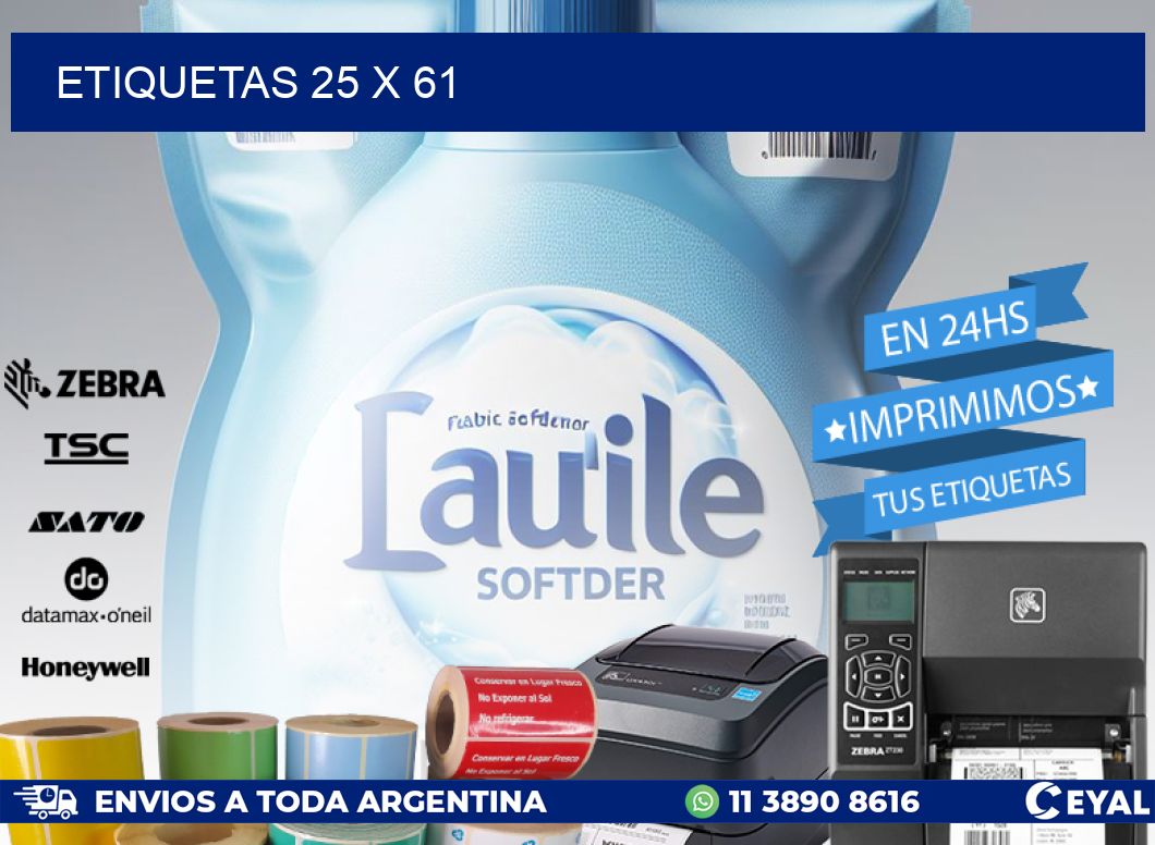 ETIQUETAS 25 x 61