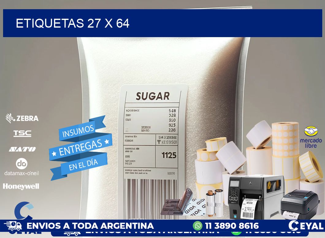 ETIQUETAS 27 x 64