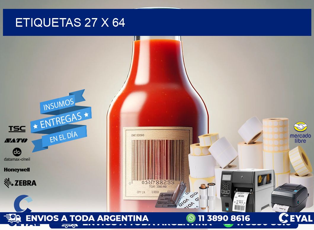 ETIQUETAS 27 x 64