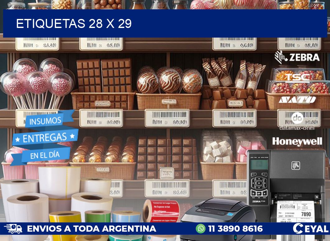 ETIQUETAS 28 x 29