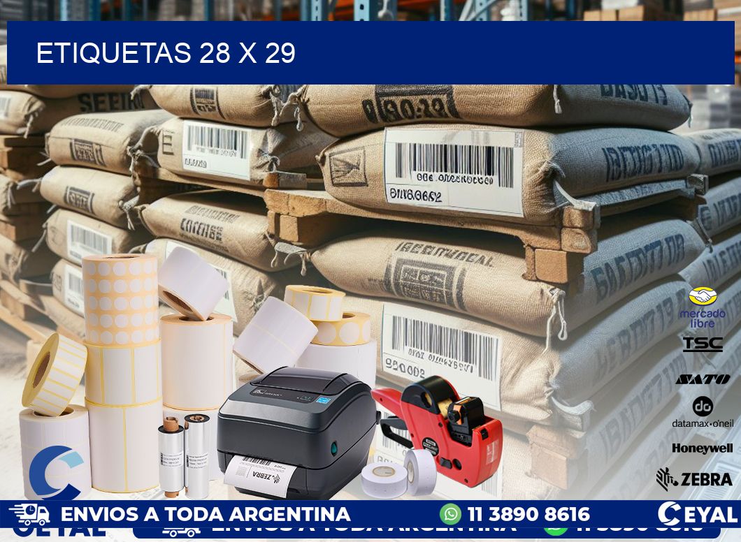 ETIQUETAS 28 x 29