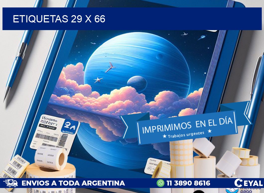 ETIQUETAS 29 x 66