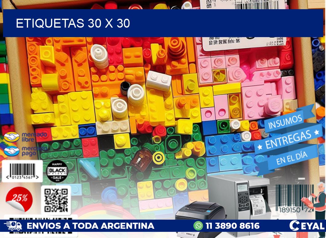 ETIQUETAS 30 x 30