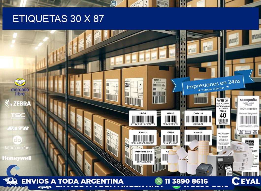 ETIQUETAS 30 x 87