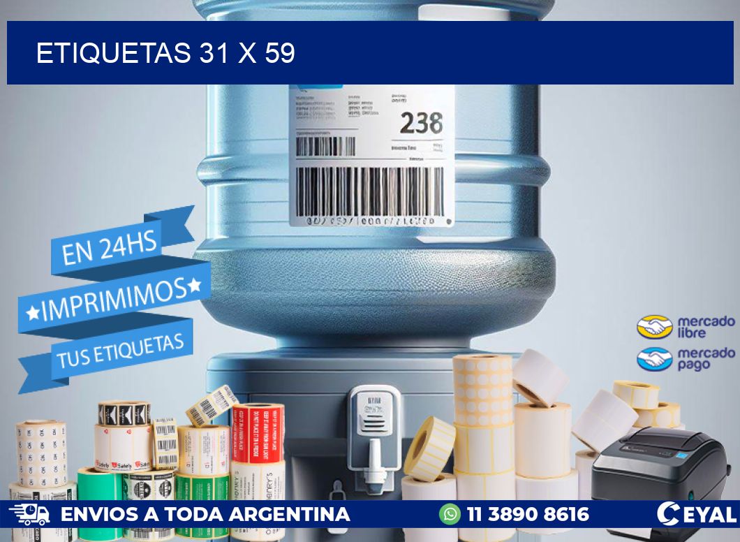 ETIQUETAS 31 x 59