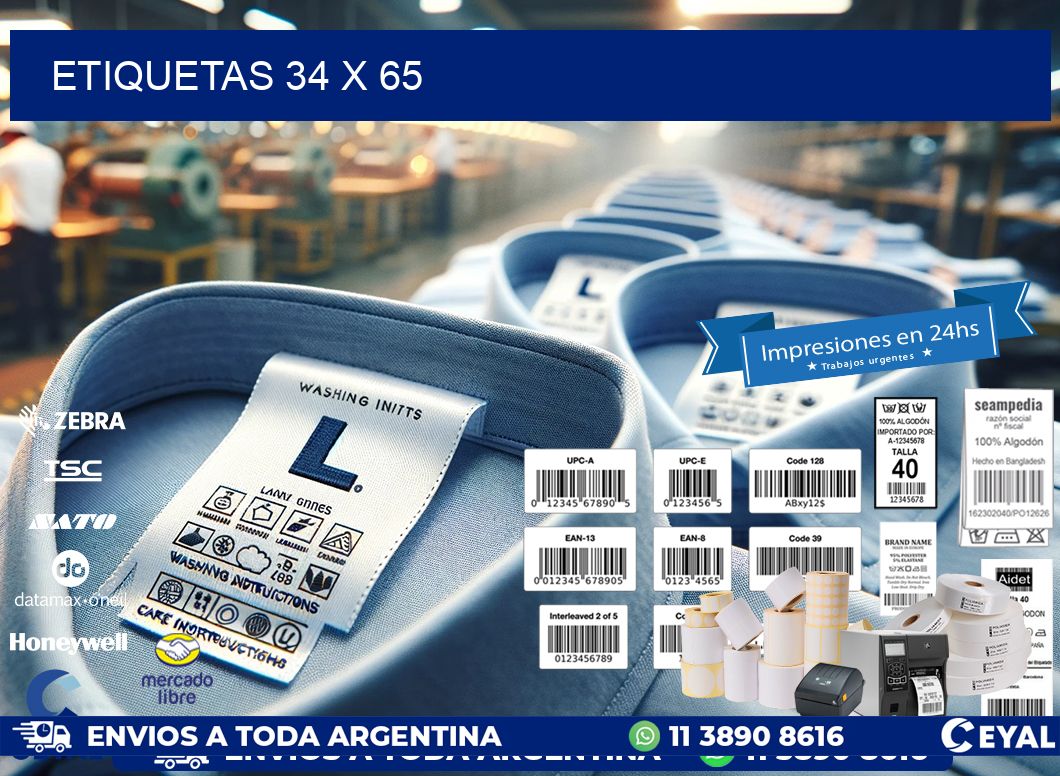 ETIQUETAS 34 x 65