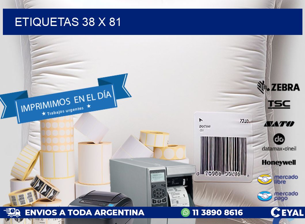 ETIQUETAS 38 x 81