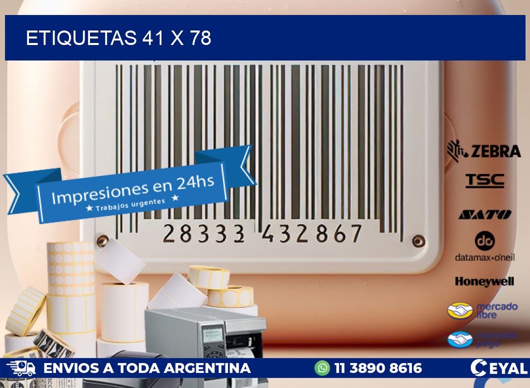 ETIQUETAS 41 x 78