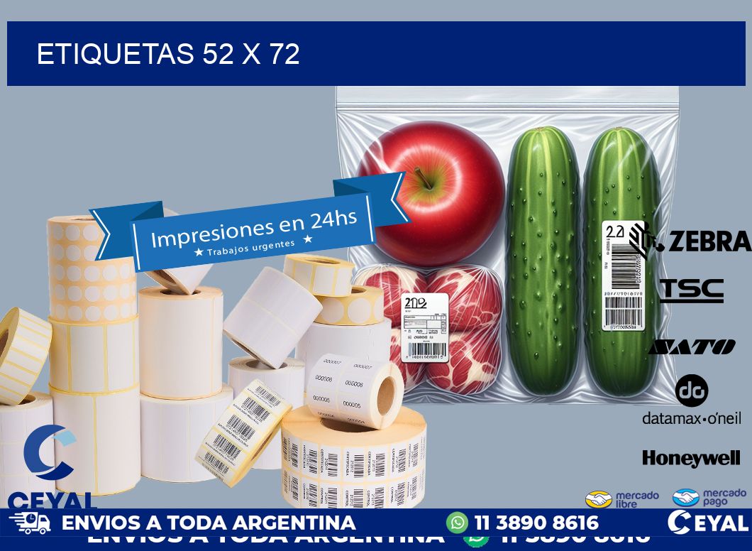 ETIQUETAS 52 x 72