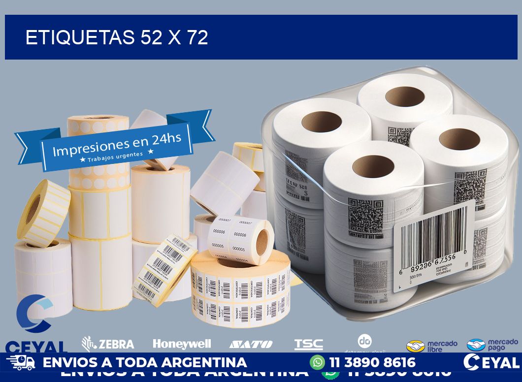 ETIQUETAS 52 x 72