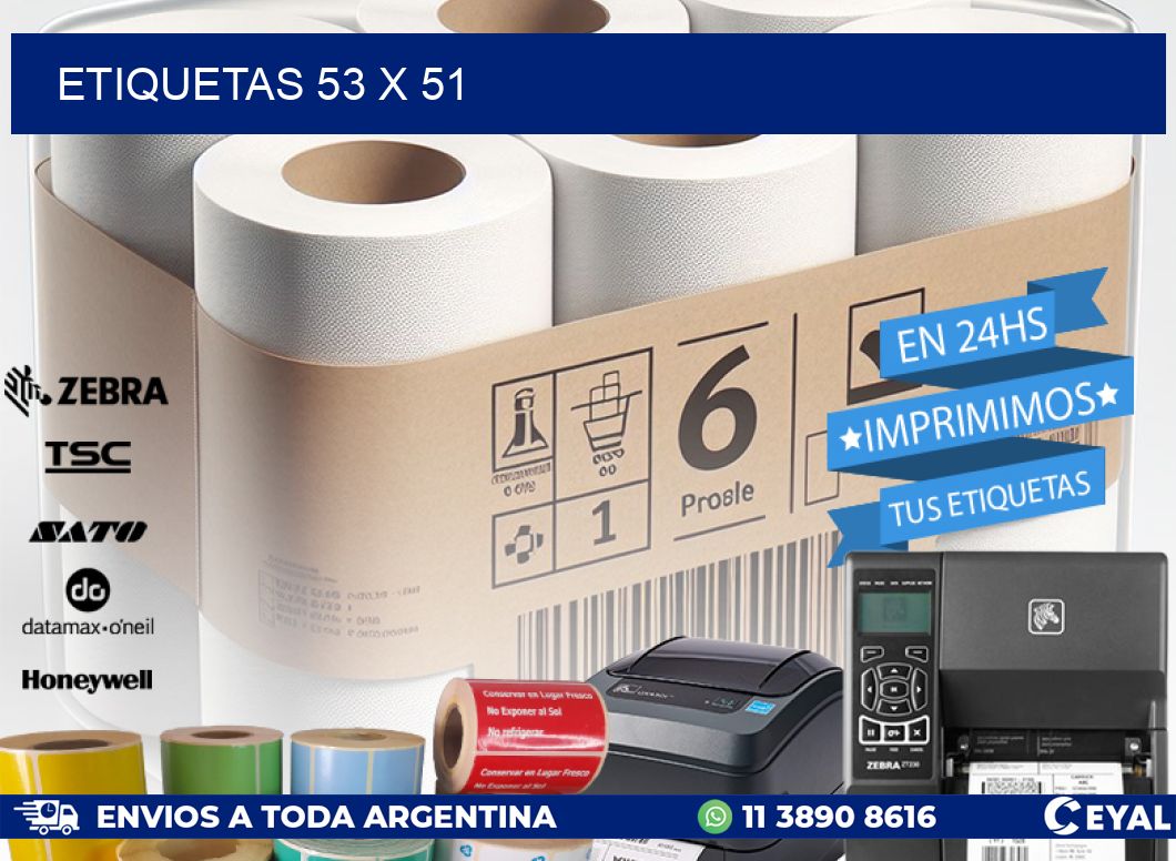 ETIQUETAS 53 x 51