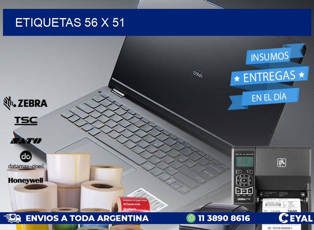 ETIQUETAS 56 x 51