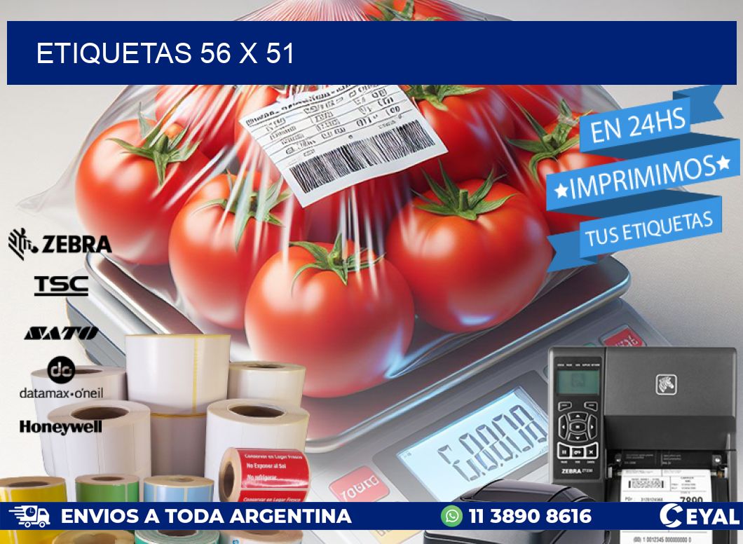 ETIQUETAS 56 x 51