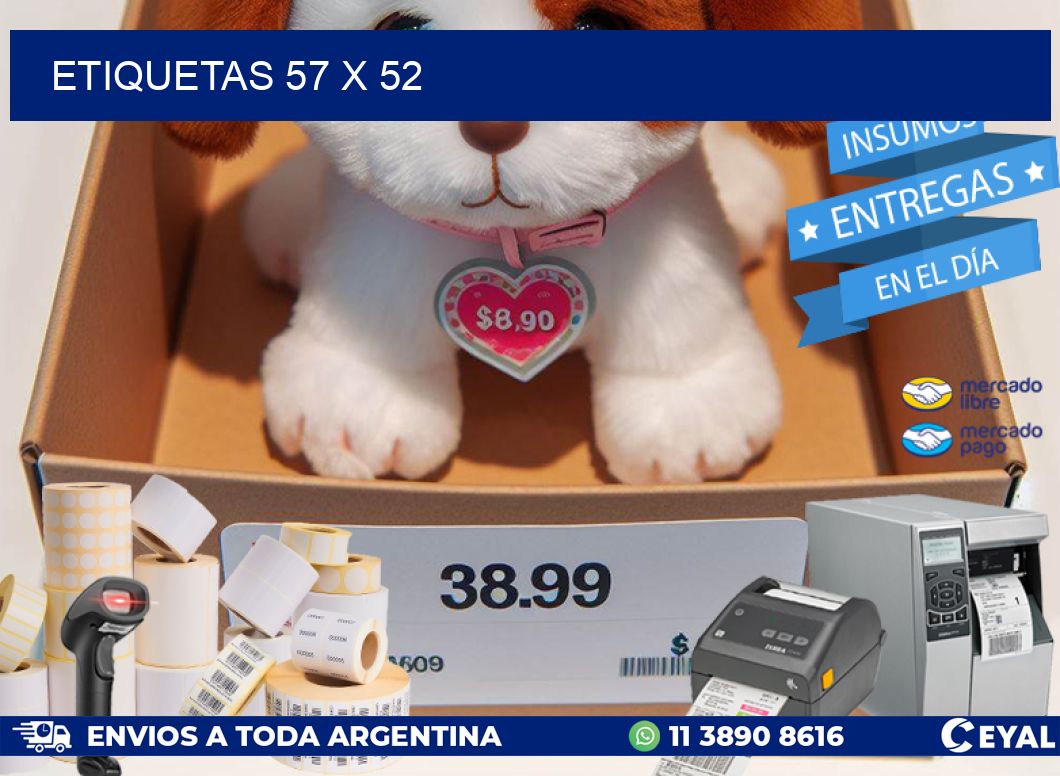 ETIQUETAS 57 x 52