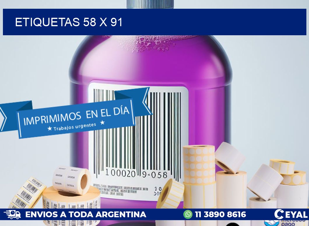 ETIQUETAS 58 x 91