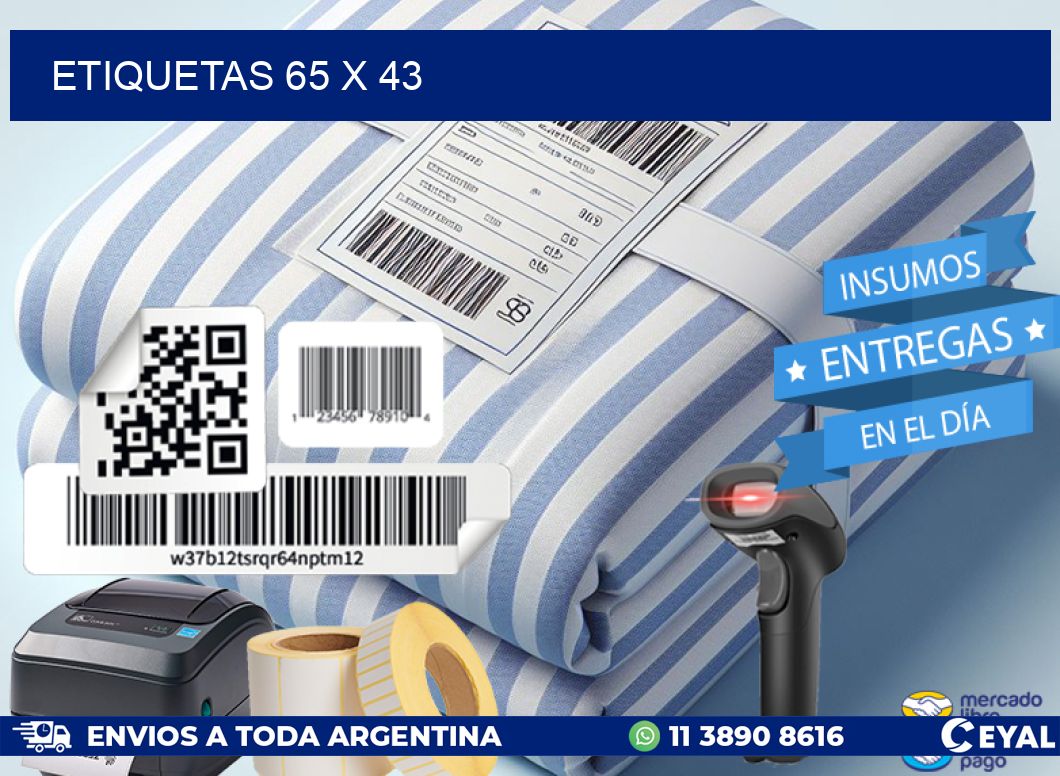 ETIQUETAS 65 x 43