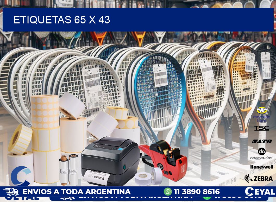 ETIQUETAS 65 x 43