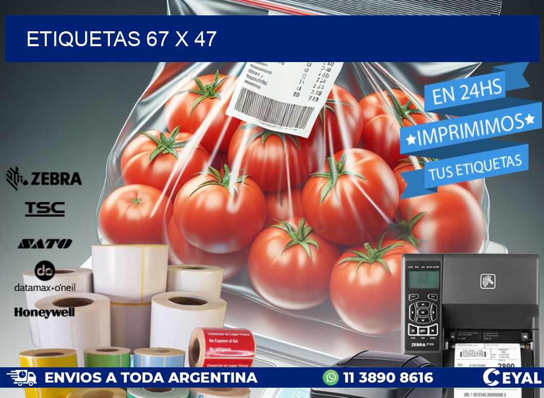 ETIQUETAS 67 x 47