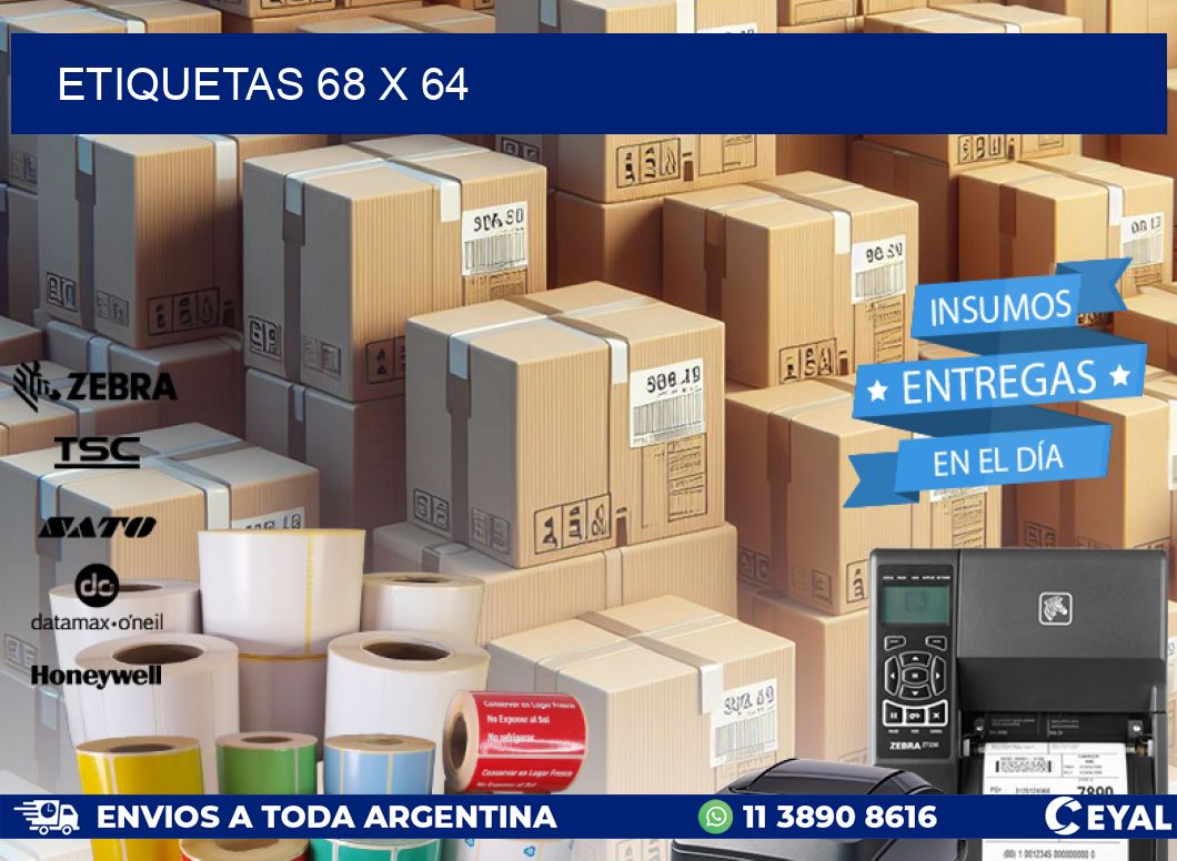 ETIQUETAS 68 x 64