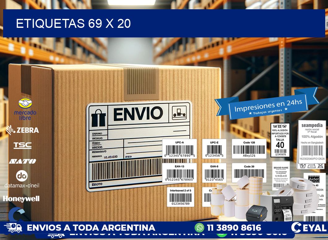 ETIQUETAS 69 x 20