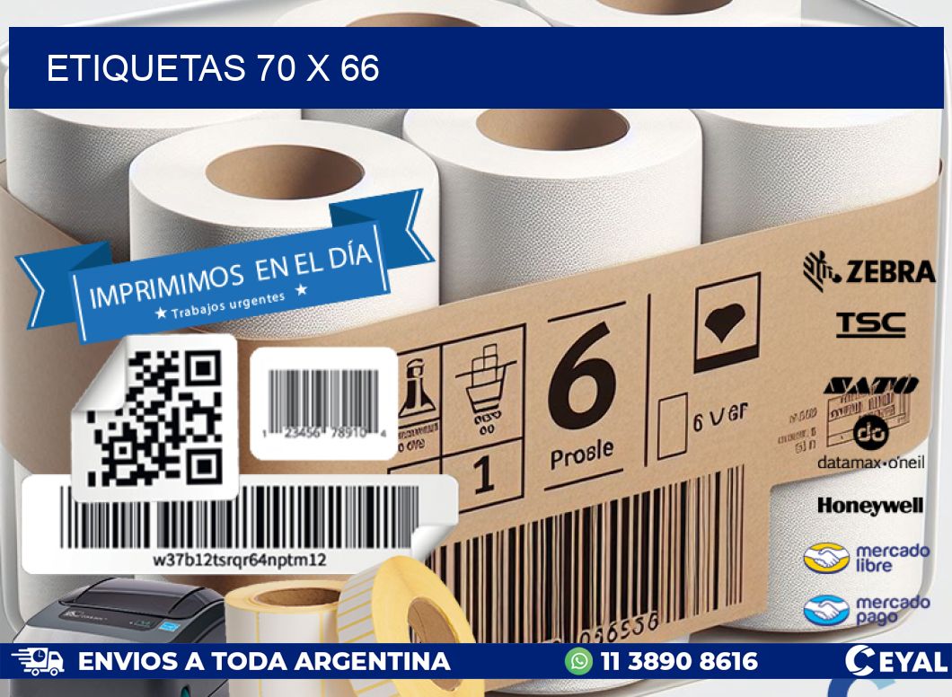 ETIQUETAS 70 x 66