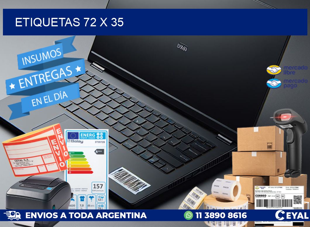 ETIQUETAS 72 x 35