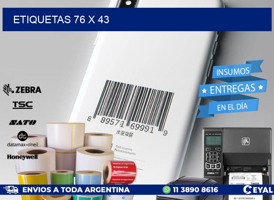 ETIQUETAS 76 x 43