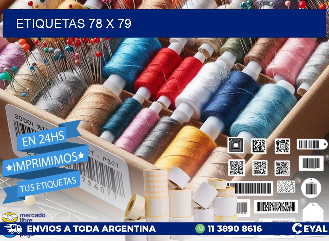 ETIQUETAS 78 x 79