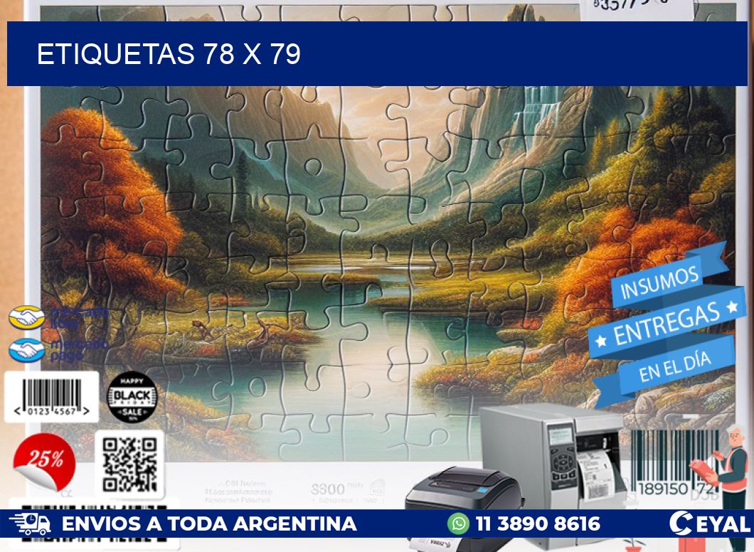ETIQUETAS 78 x 79