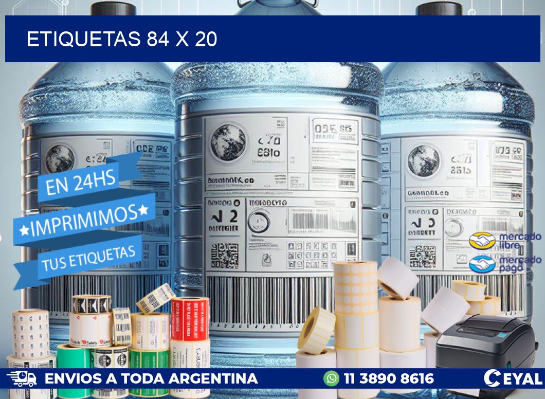 ETIQUETAS 84 x 20