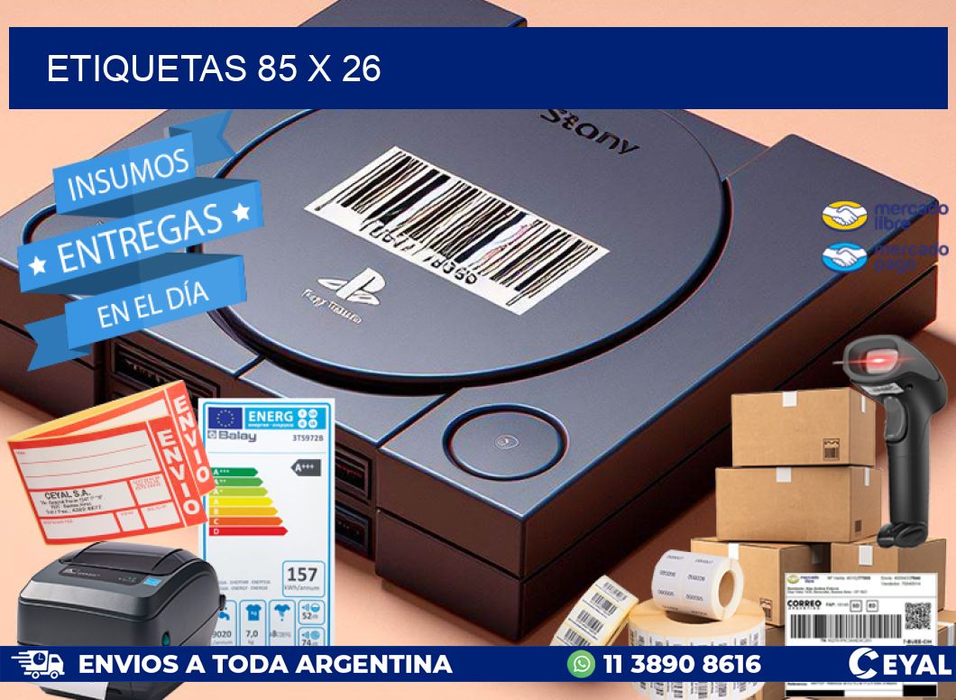 ETIQUETAS 85 x 26
