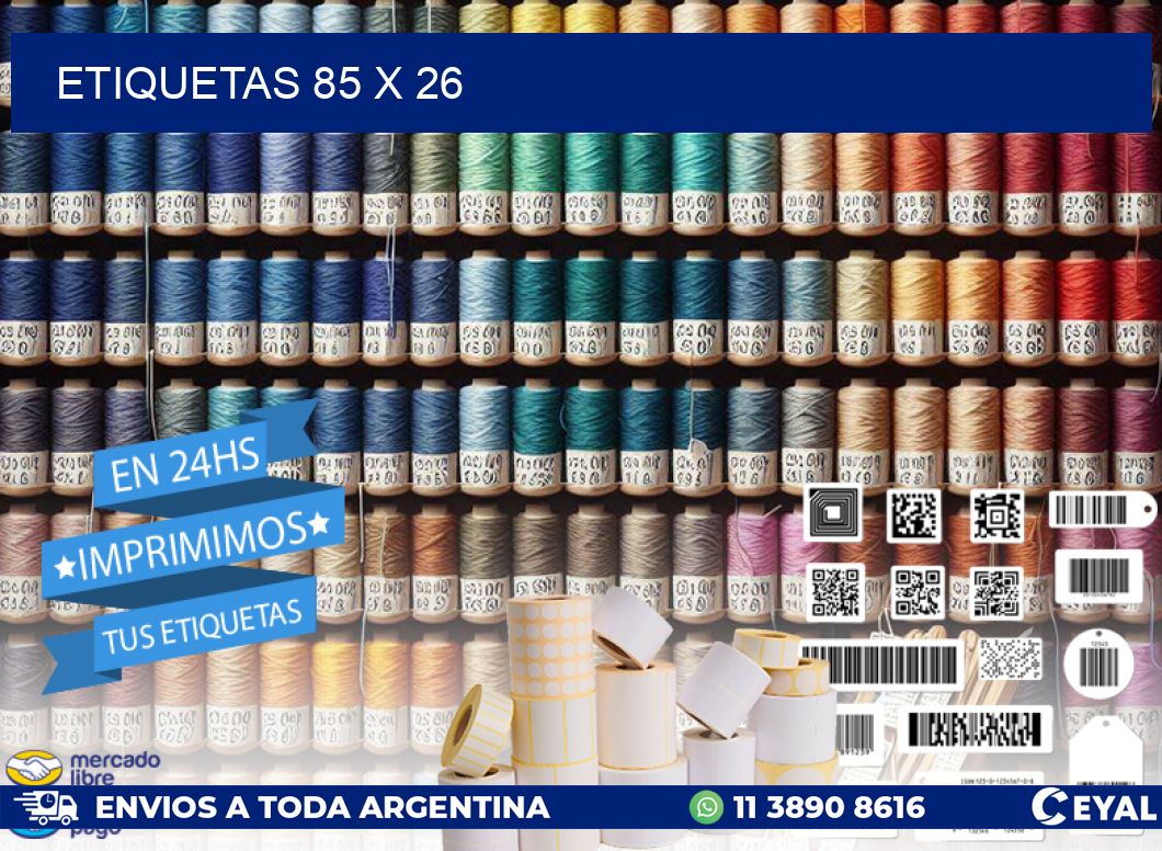 ETIQUETAS 85 x 26