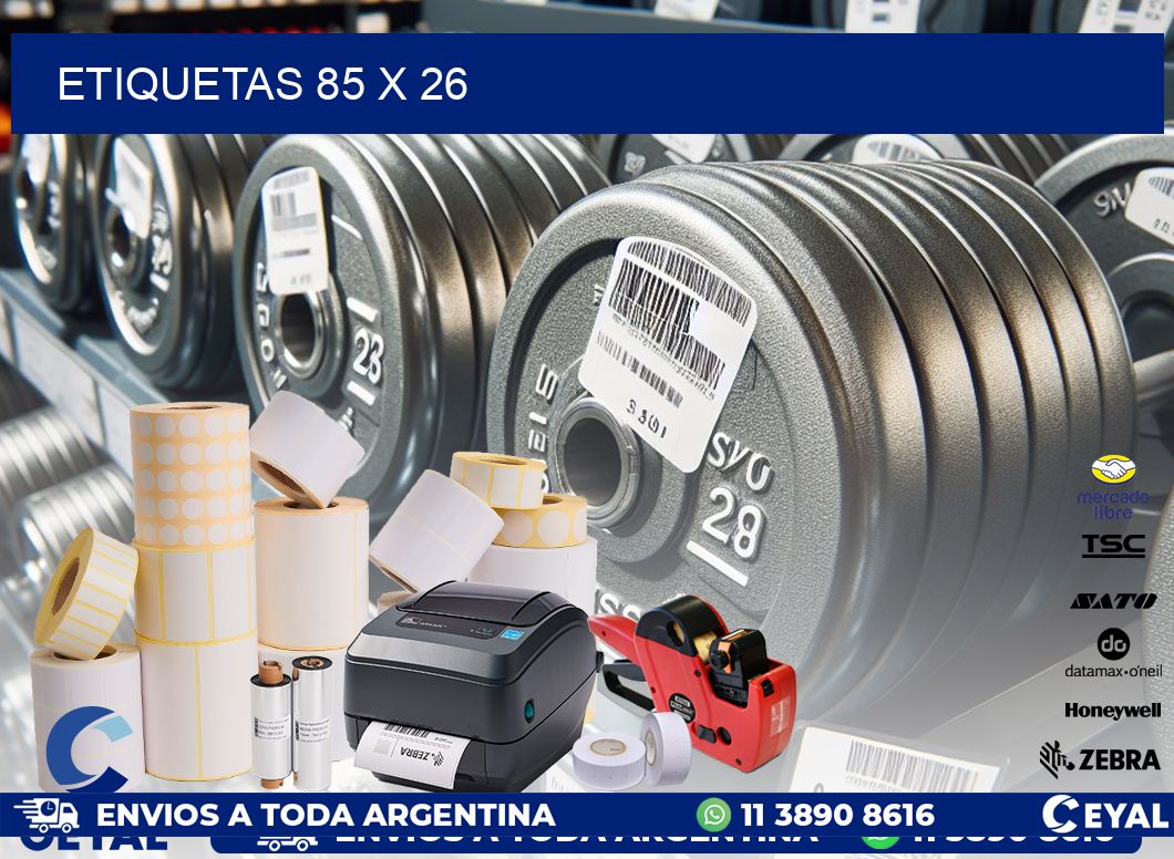 ETIQUETAS 85 x 26