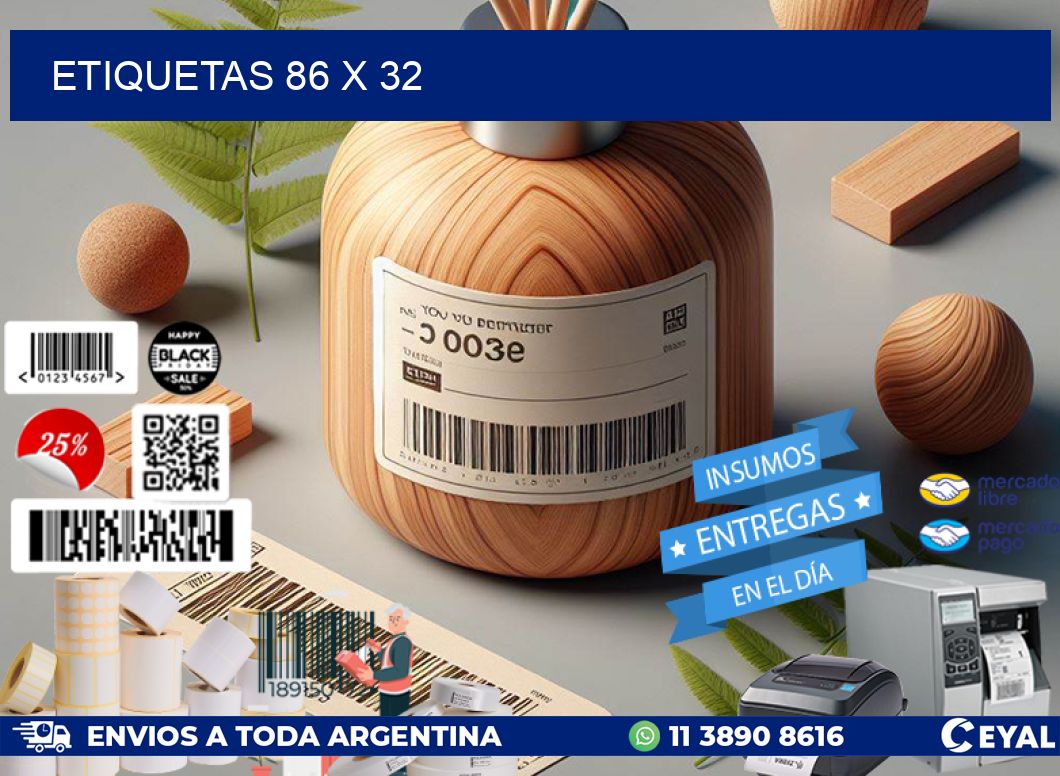 ETIQUETAS 86 x 32