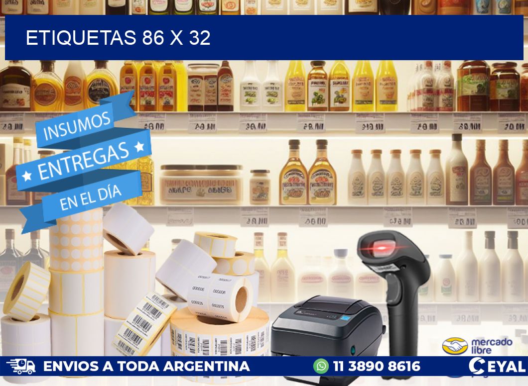 ETIQUETAS 86 x 32