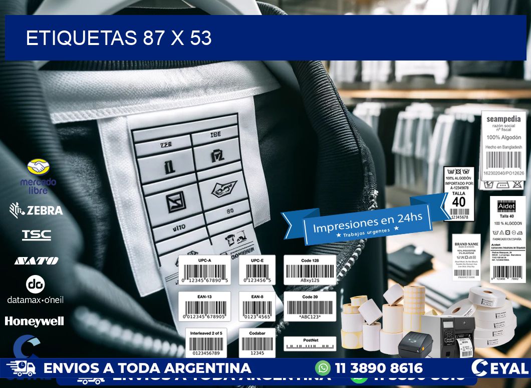 ETIQUETAS 87 x 53