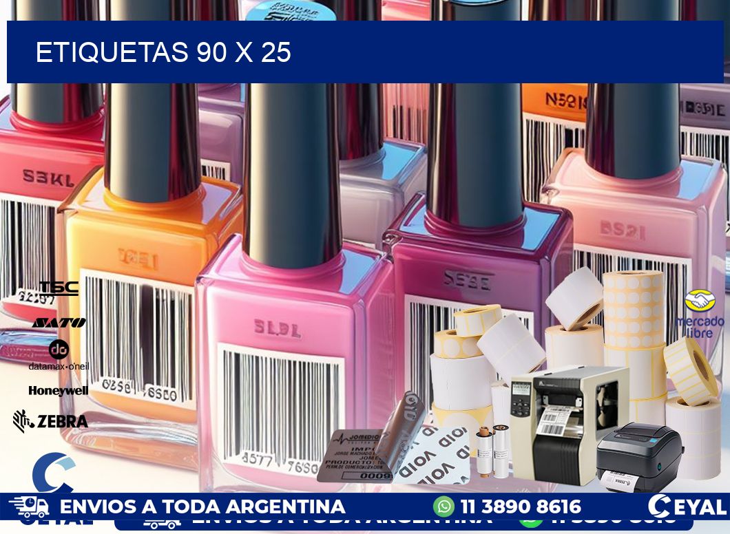 ETIQUETAS 90 x 25