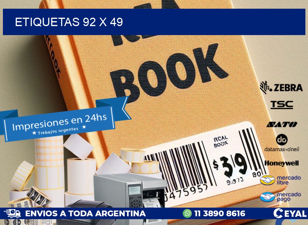 ETIQUETAS 92 x 49