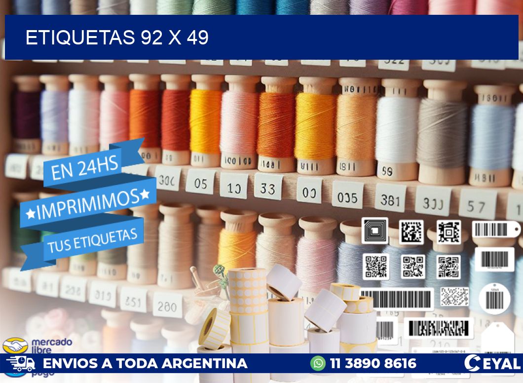 ETIQUETAS 92 x 49