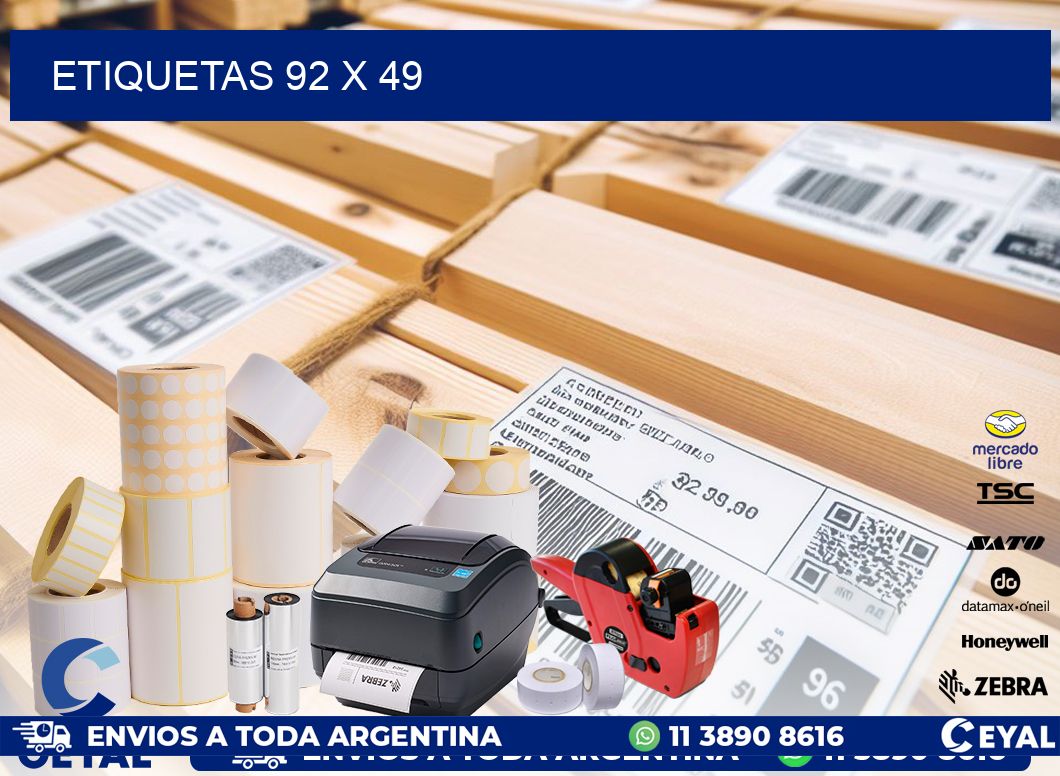 ETIQUETAS 92 x 49
