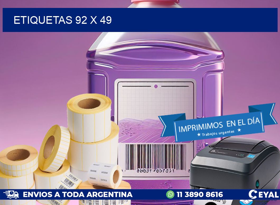 ETIQUETAS 92 x 49