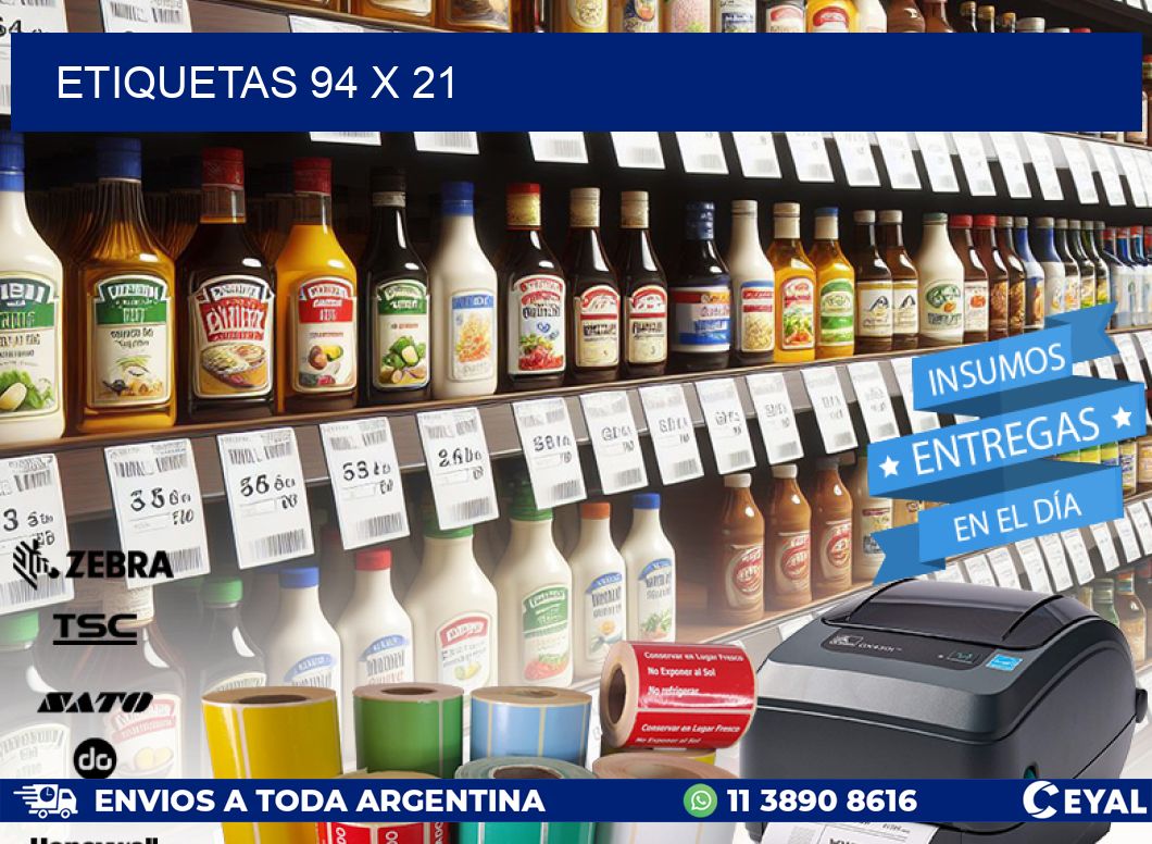 ETIQUETAS 94 x 21