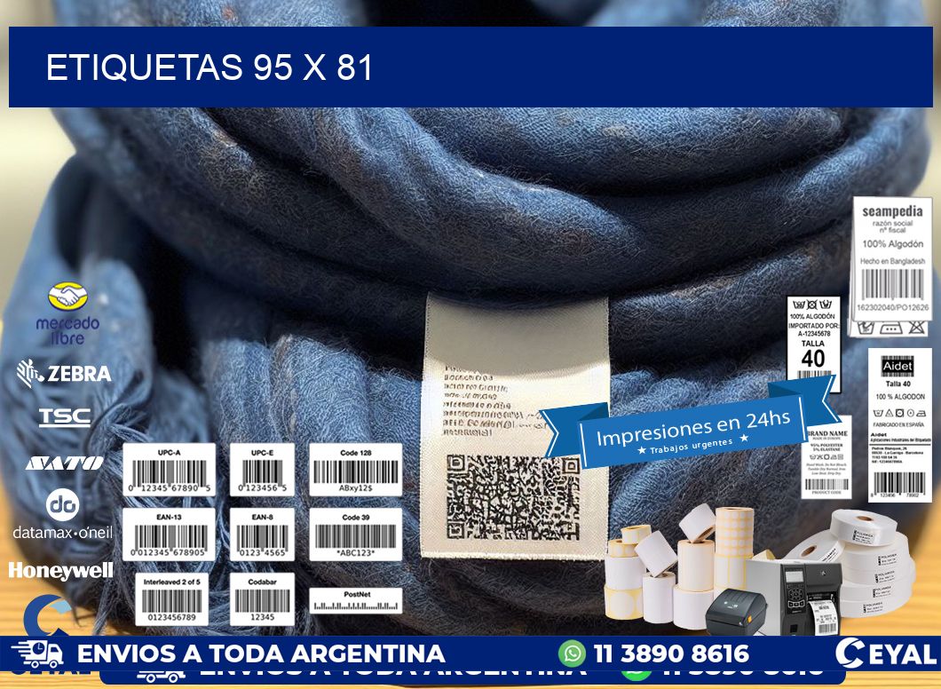 ETIQUETAS 95 x 81