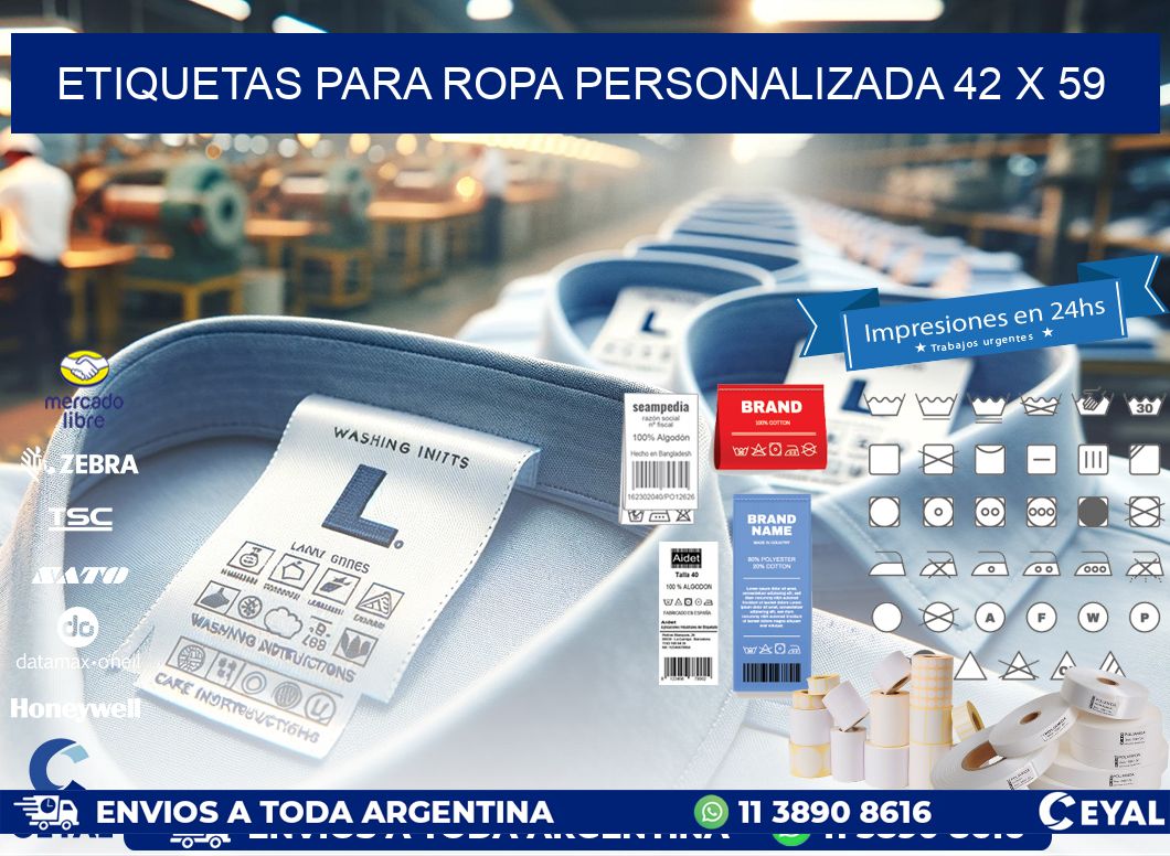 ETIQUETAS PARA ROPA PERSONALIZADA 42 x 59