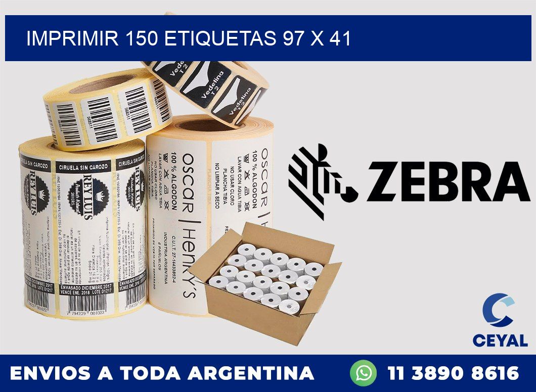 IMPRIMIR 150 ETIQUETAS 97 x 41