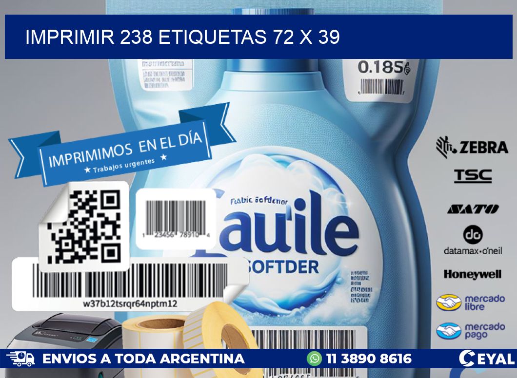 IMPRIMIR 238 ETIQUETAS 72 x 39