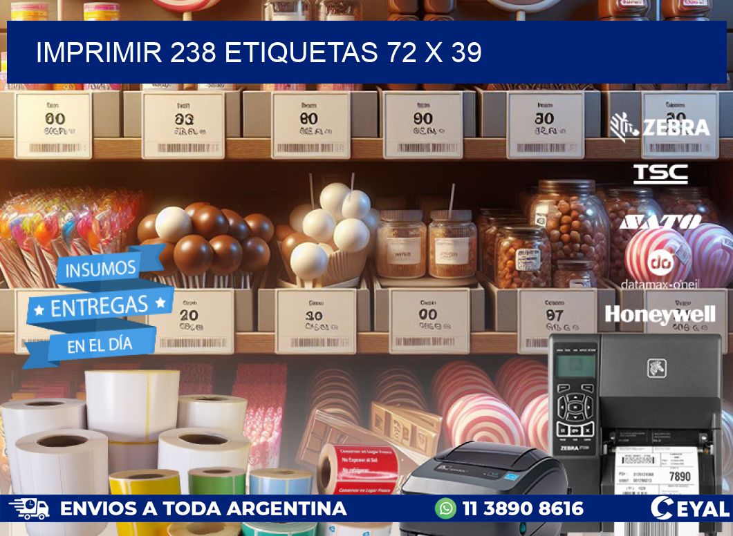 IMPRIMIR 238 ETIQUETAS 72 x 39