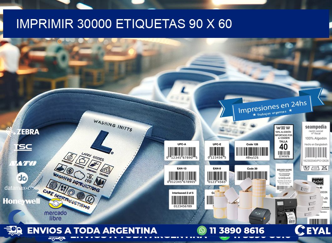 IMPRIMIR 30000 ETIQUETAS 90 x 60