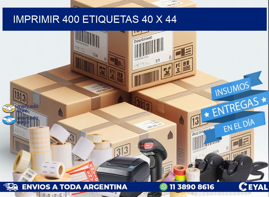 IMPRIMIR 400 ETIQUETAS 40 x 44